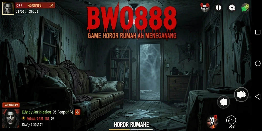 Tampilan antarmuka BWO888 yang menyeramkan dan menegangkan.