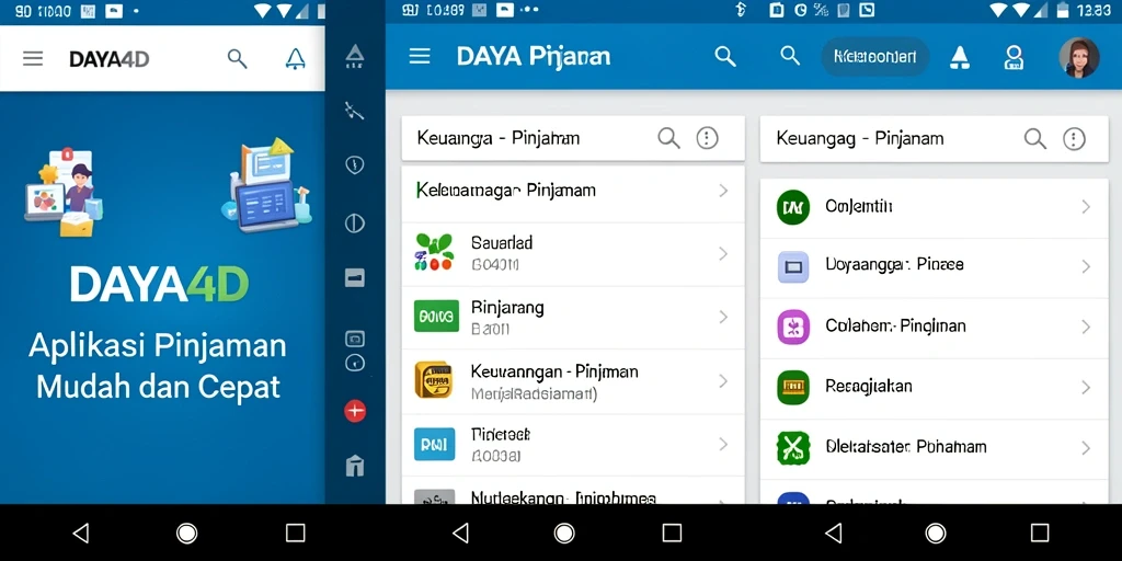 Antarmuka pengguna DAYA4D yang sederhana dan mudah dimengerti.