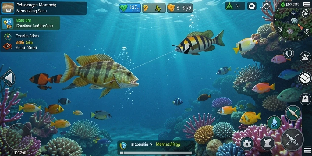 Tampilan antarmuka <strong>ID6788</strong> menampilkan aksi memancing yang realistis dan interaktif.