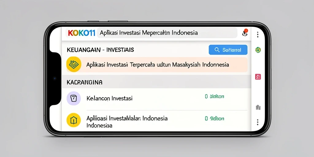 Antarmuka aplikasi KOKO11 yang intuitif dan informatif.