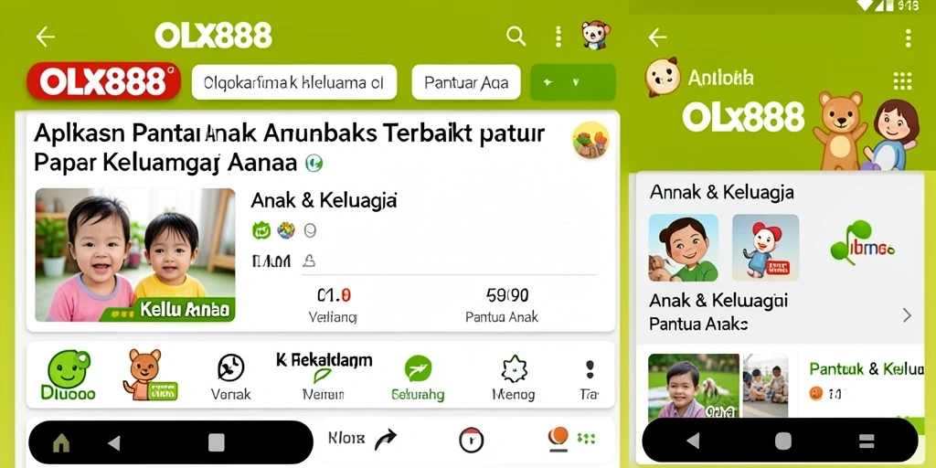 Antarmuka pengguna OLX888 yang intuitif dan informatif.